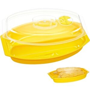 Yellow Microwave Corn Steamer